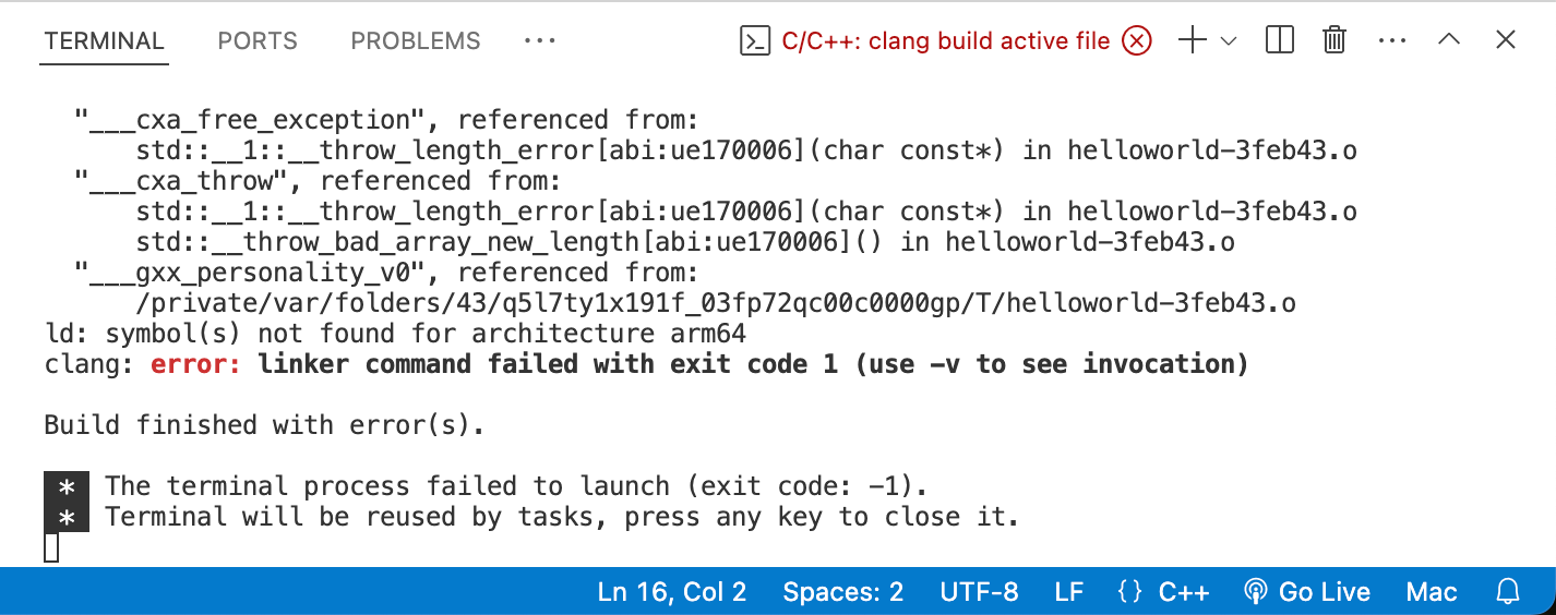 VSCode(Mac) でC++のコンパイルができないときは | Studio947 狩野祐東・狩野さやかの本